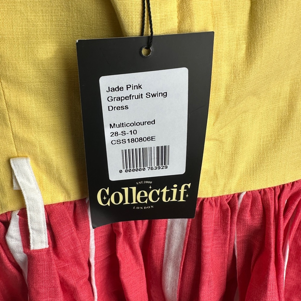 Collectif Grapefruit Swing Dress NWT - Picture 4 of 5